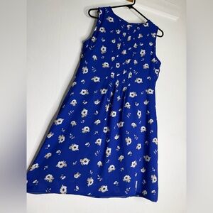Chaus Royal Blue Floral Dress
